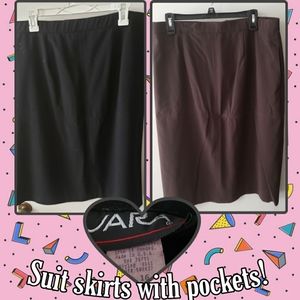 Pair of Suit skirts with pockets